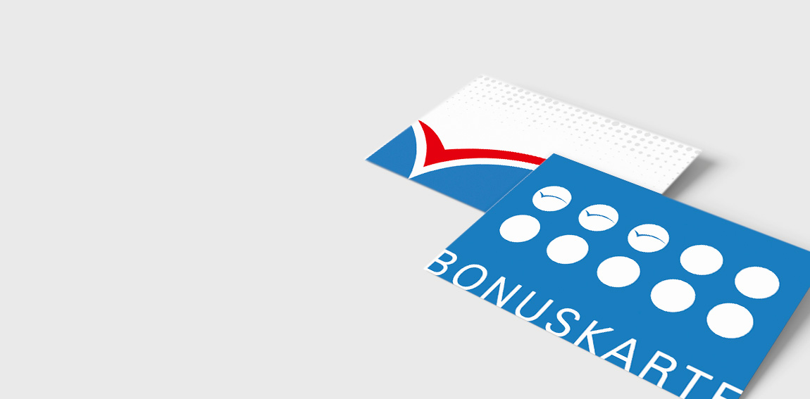 Bonuskarte drucken – individuelle Kundenkarten mit Stempelfeldern für Treueaktionen